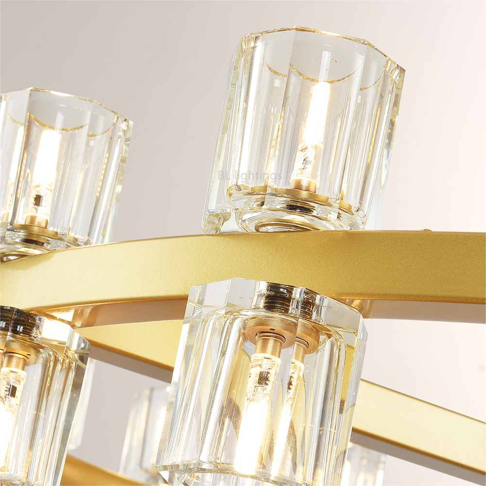 Arcona Crystal Round Chandelier 60"