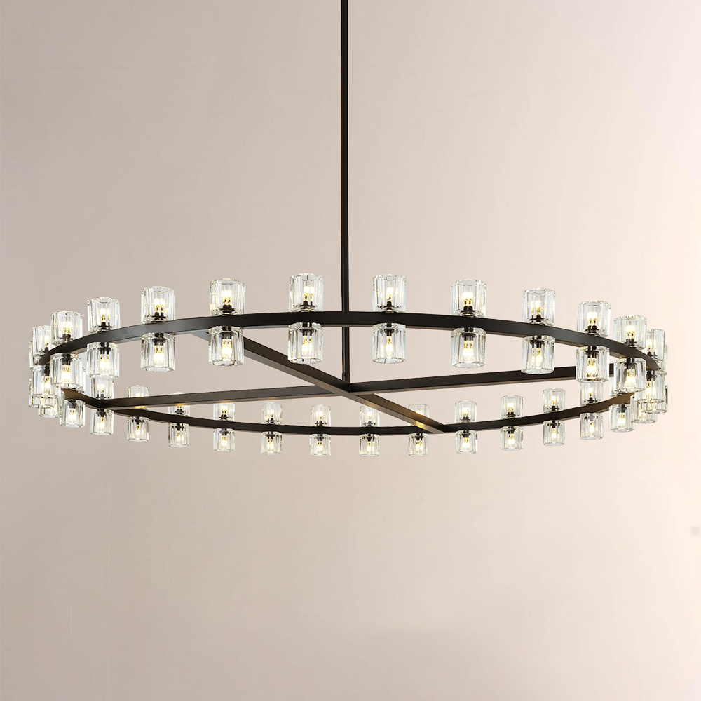 Arcona Crystal Round Chandelier 60"
