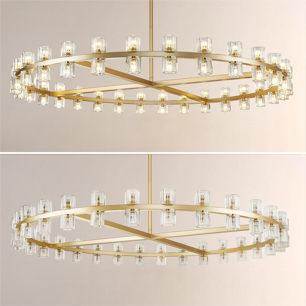 Arcona Crystal Round Chandelier 60"