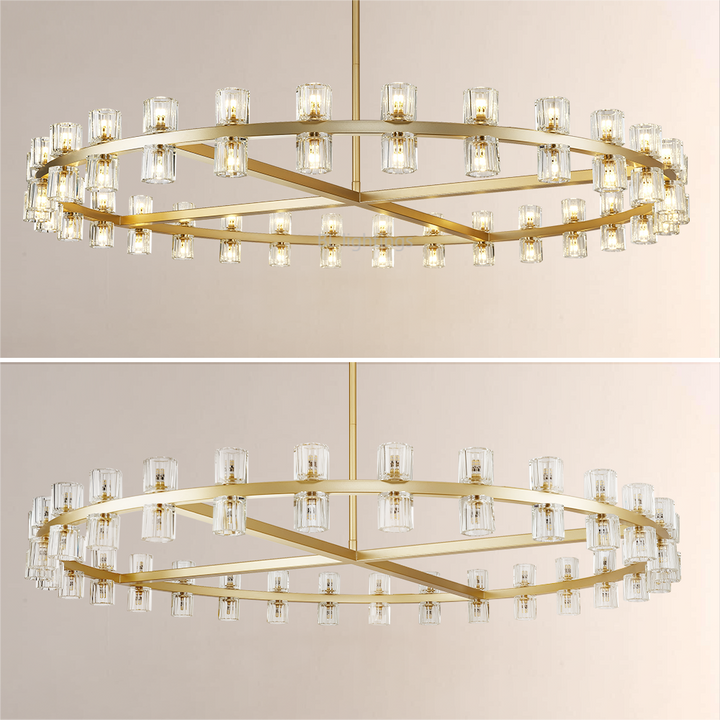 Arcona Crystal Round Chandelier 60"