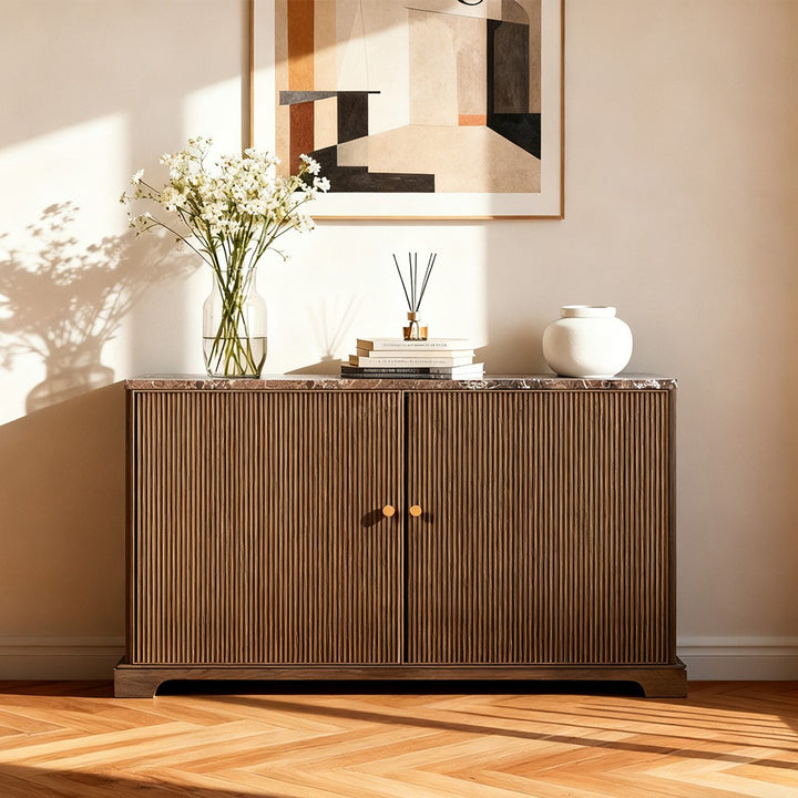 Genetta Emperador Reeded Double-Door Sideboard