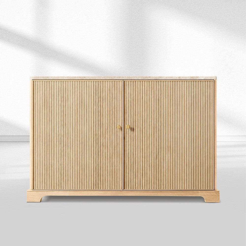 Genetta Emperador Reeded Double-Door Sideboard