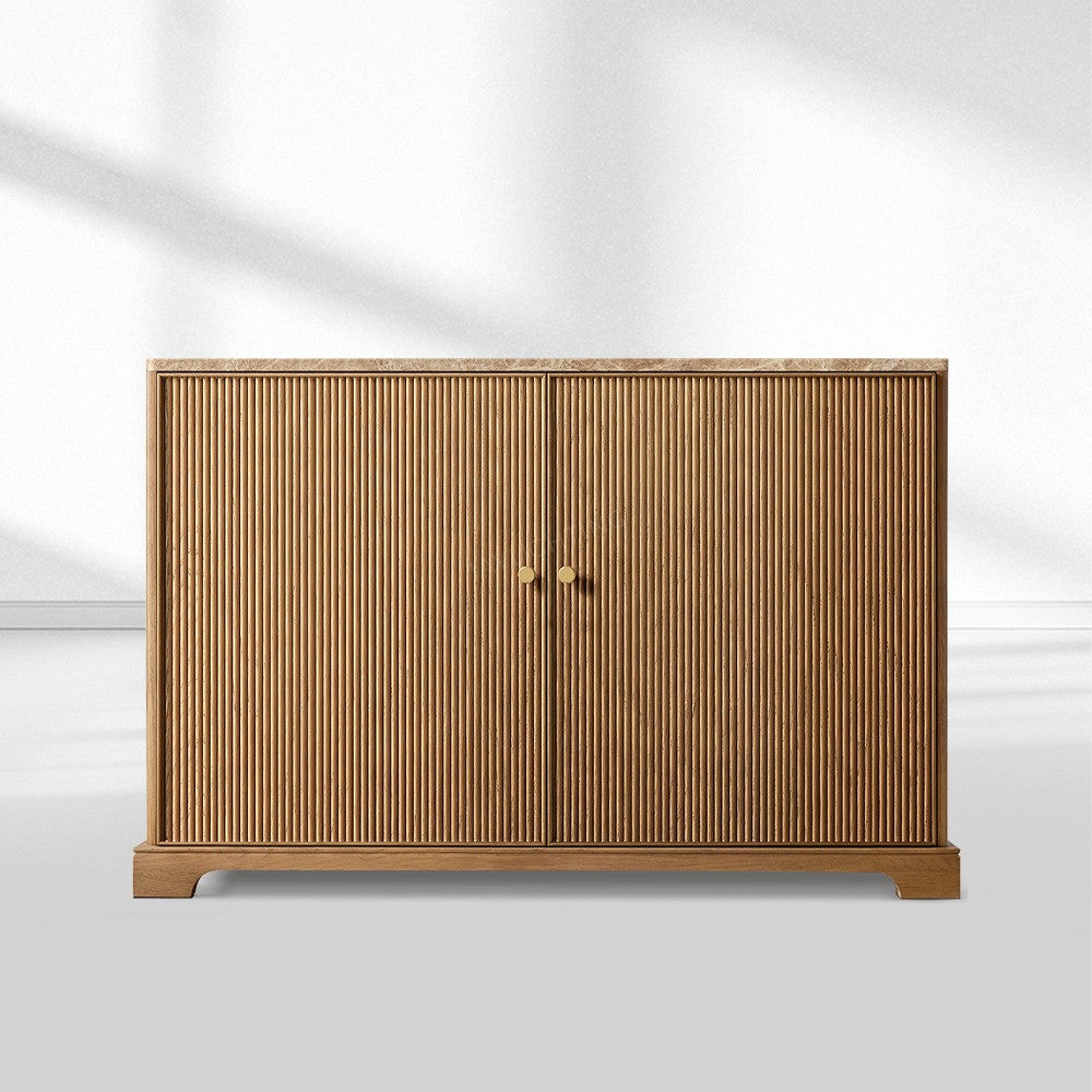 Genetta Emperador Reeded Double-Door Sideboard