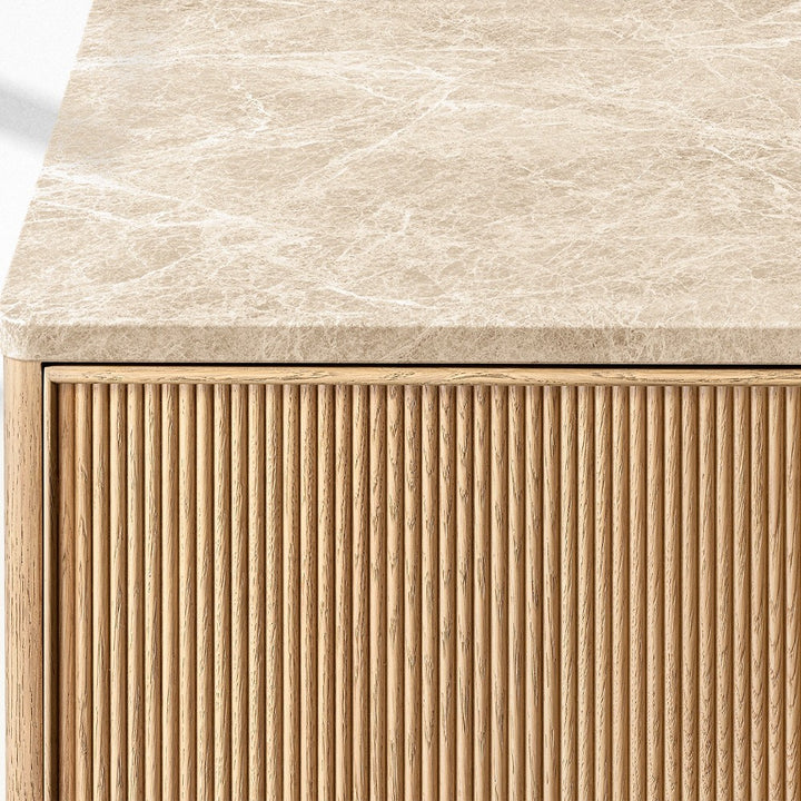 Genetta Emperador Reeded Double-Door Sideboard