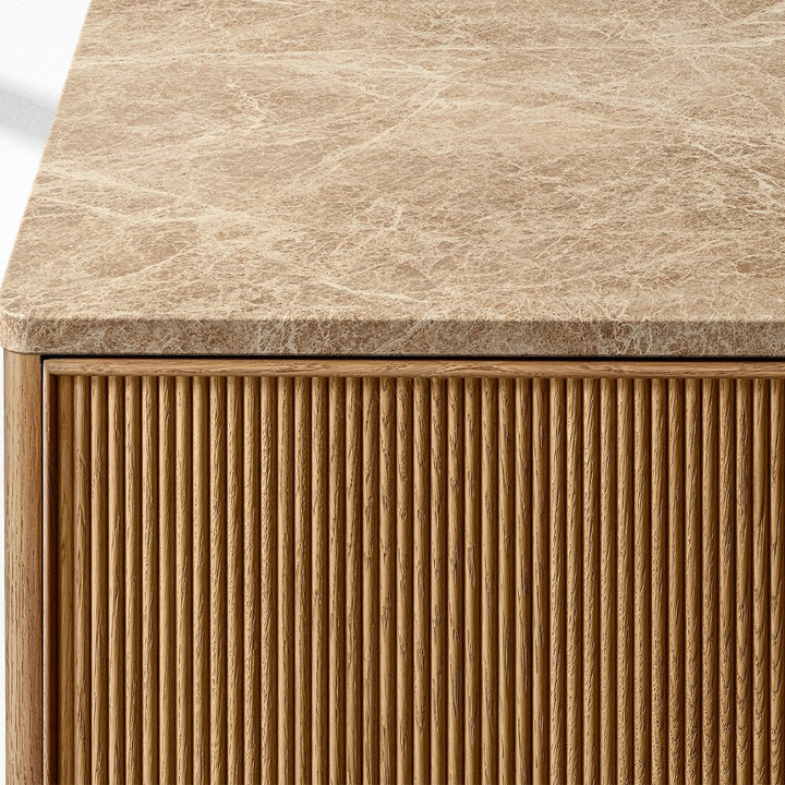 Genetta Emperador Reeded Double-Door Sideboard