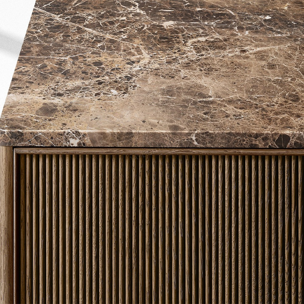 Genetta Emperador Reeded Double-Door Sideboard