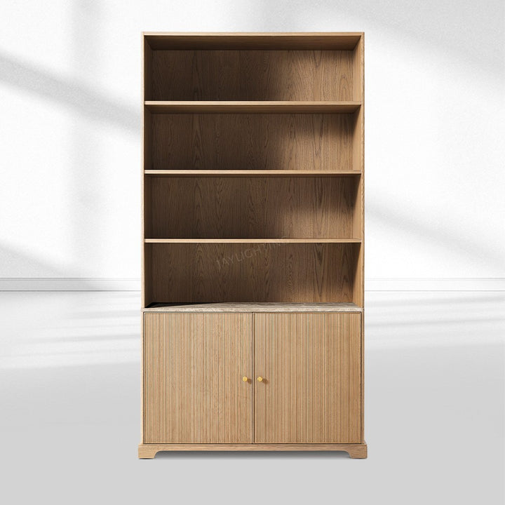 Genetta Emperador Reeded Sideboard & Hutch