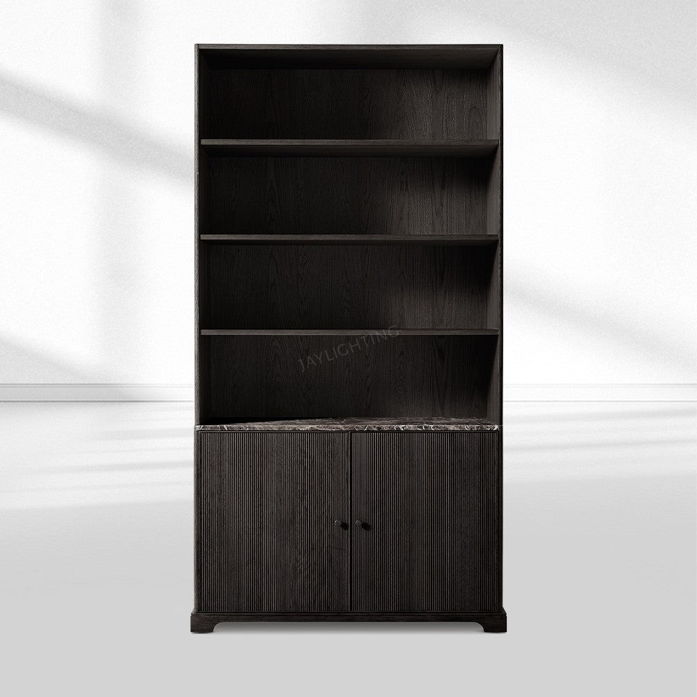 Genetta Emperador Reeded Sideboard & Hutch