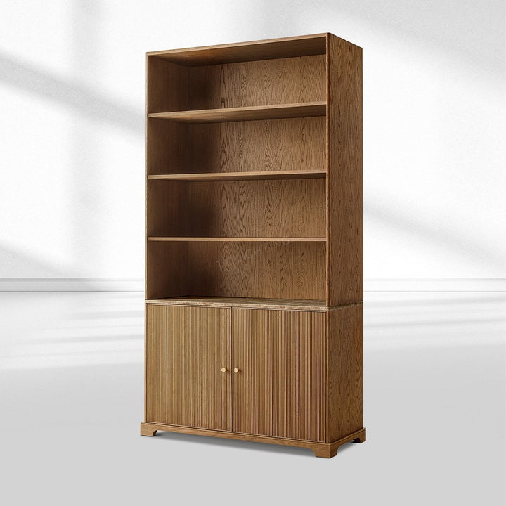 Genetta Emperador Reeded Sideboard & Hutch