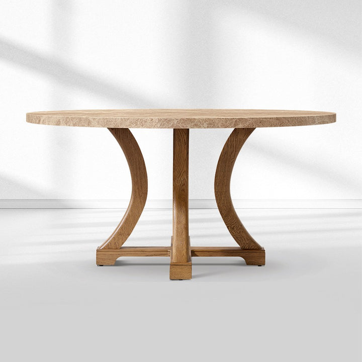 Genetta Emperador Round Dining Table