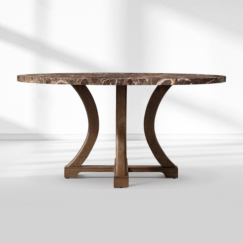Genetta Emperador Round Dining Table
