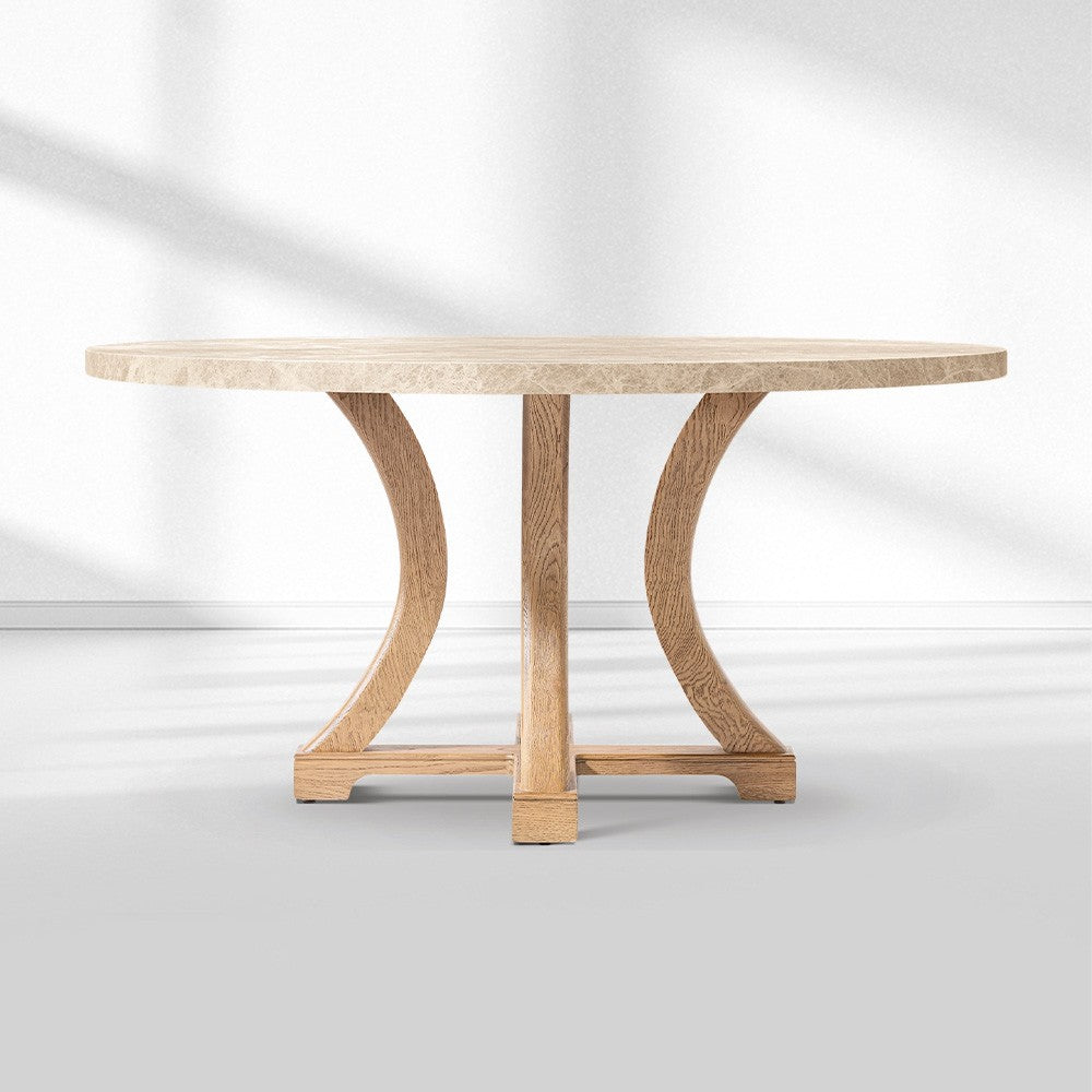 Genetta Emperador Round Dining Table