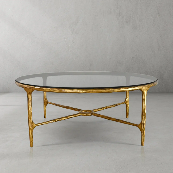 Thades Glass Round Coffee Table