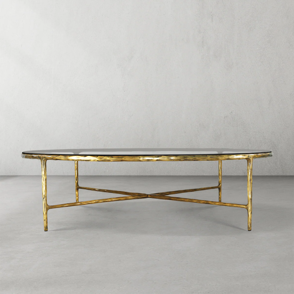 Thades Glass Round Coffee Table