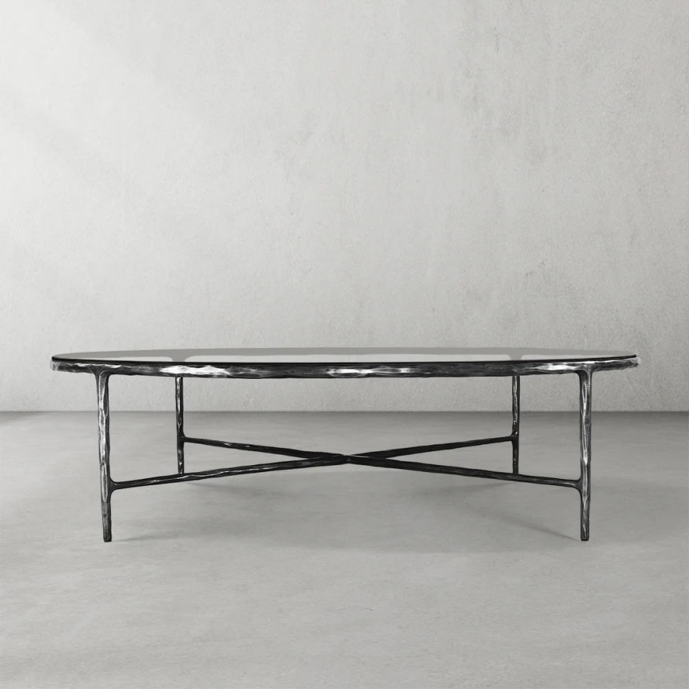 Thades Glass Round Coffee Table