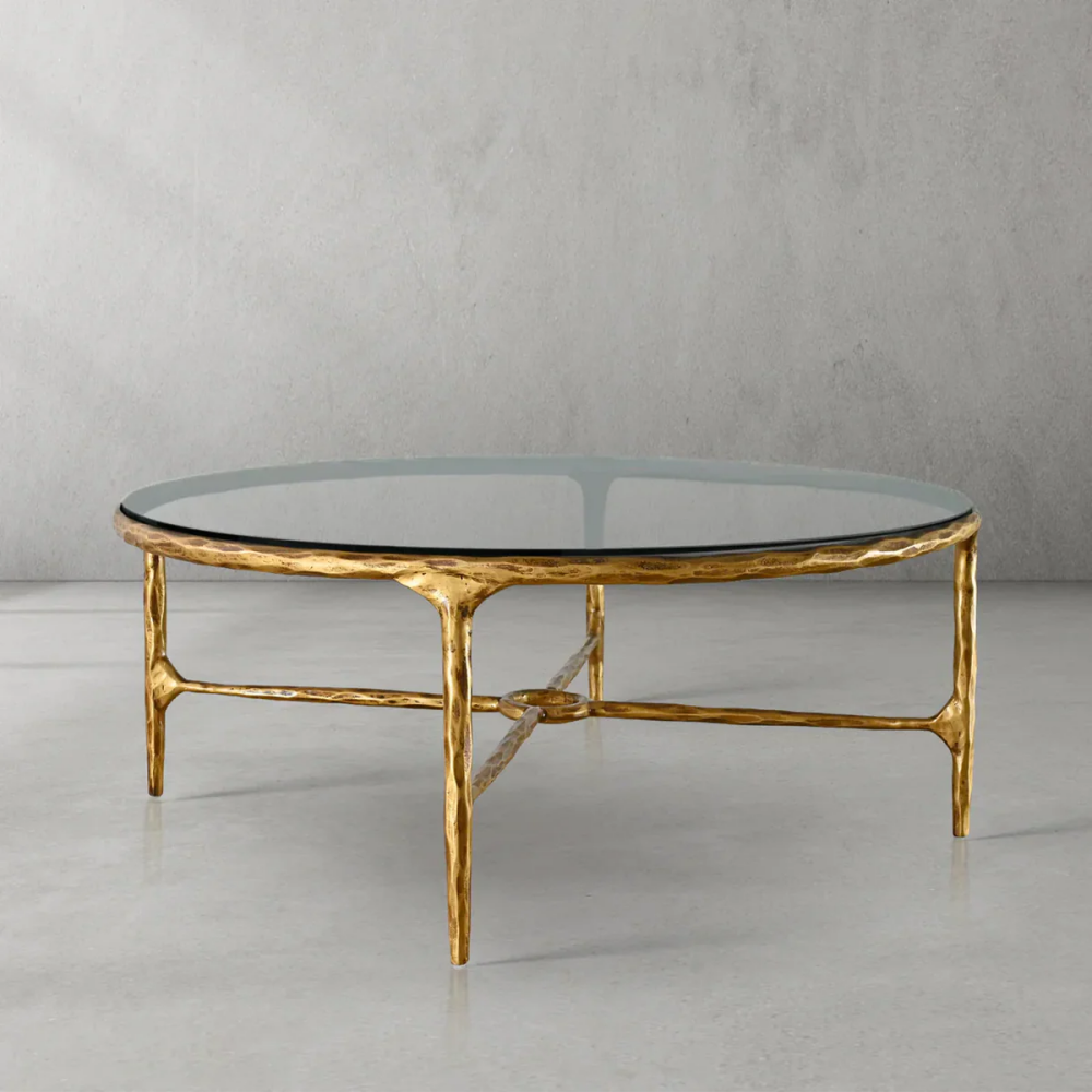Thades Glass Round Coffee Table