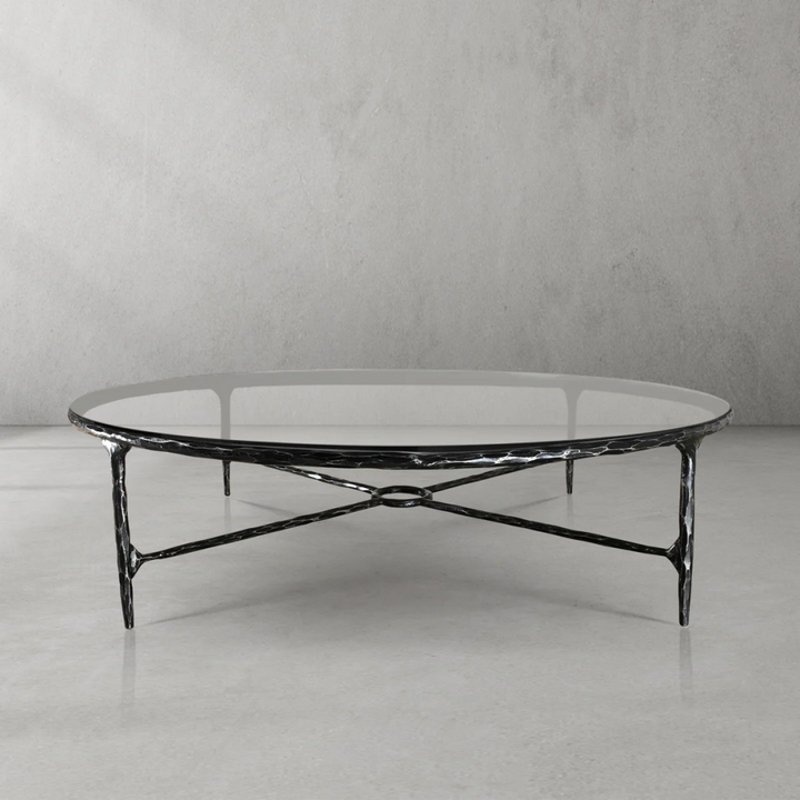 Thades Glass Round Coffee Table