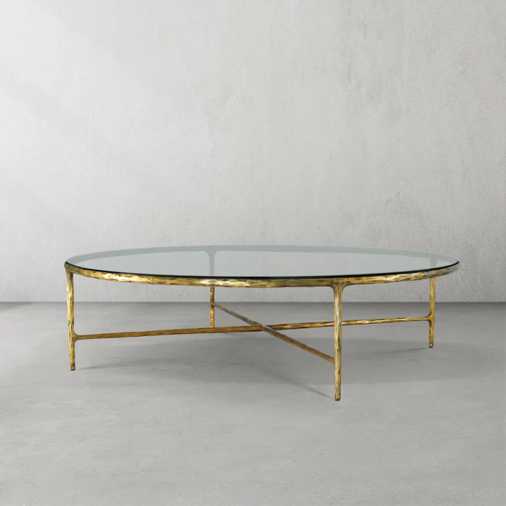 Thades Glass Round Coffee Table
