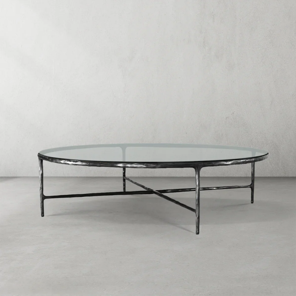 Thades Glass Round Coffee Table