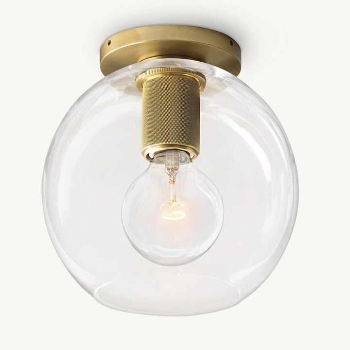 Utilitaire Globe Shade Flushmount