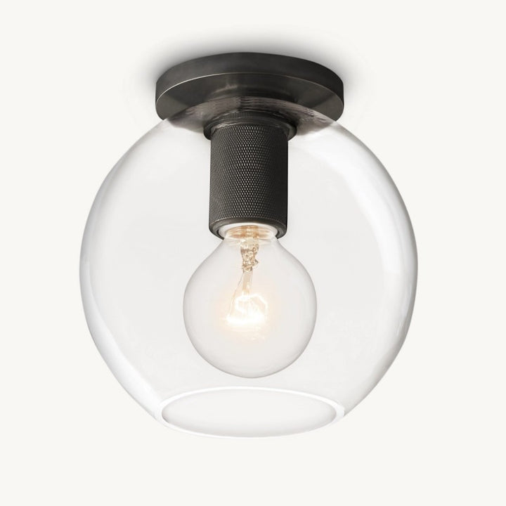 Utilitaire Globe Shade Flushmount
