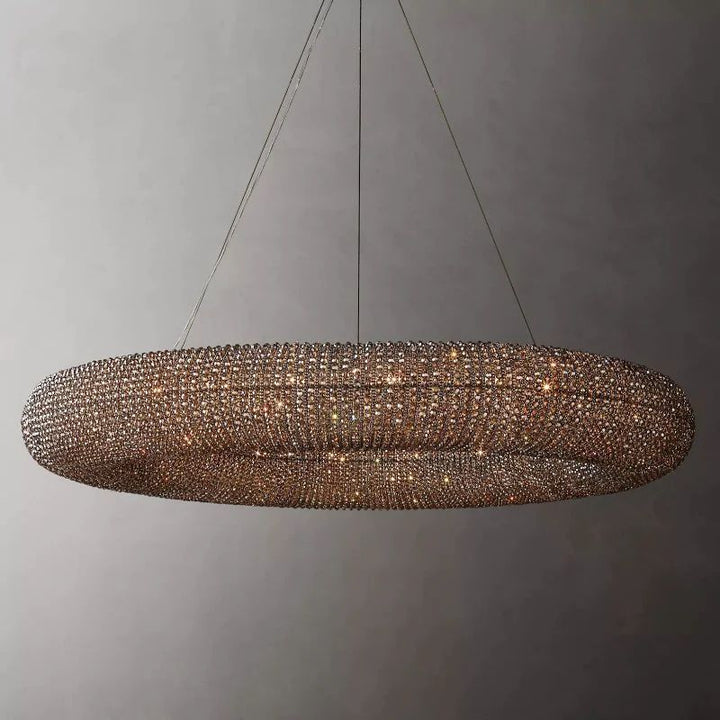 Halo Crystal Round LED Chandelier 60''