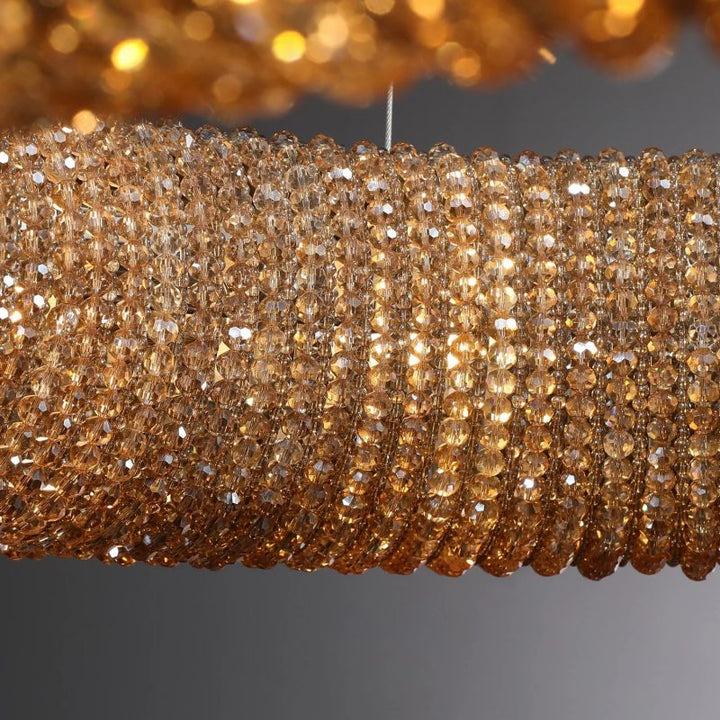 Halo Crystal Round LED Chandelier 32''