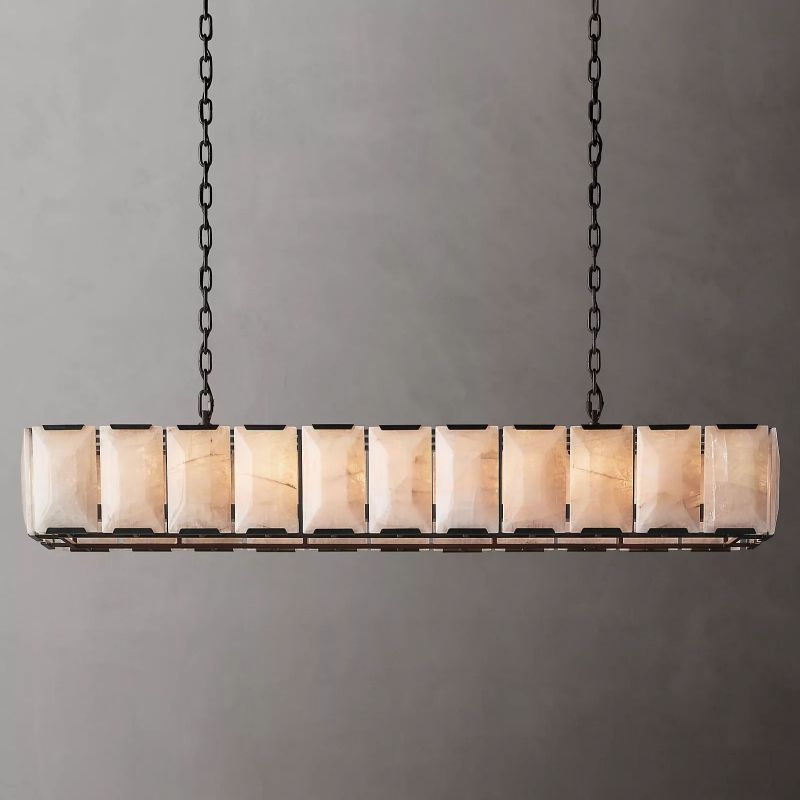 Harley Calcite Rectangle Chandelier