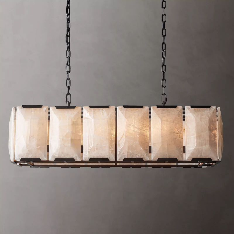 Harley Calcite Rectangle Chandelier