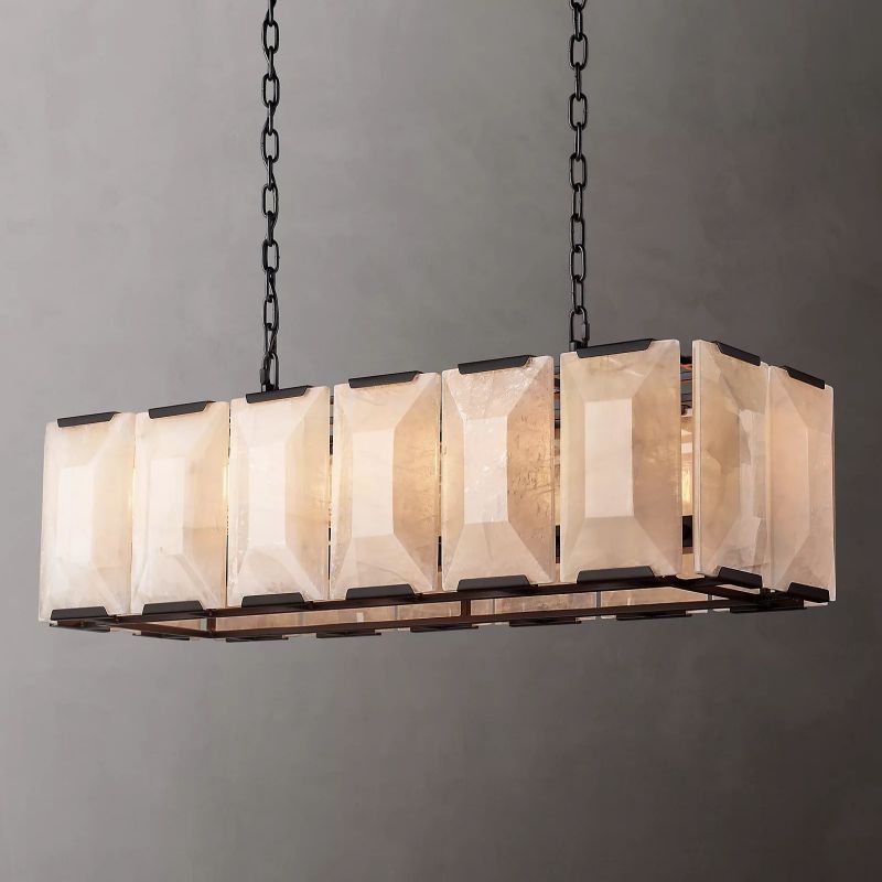 Harley Calcite Rectangle Chandelier