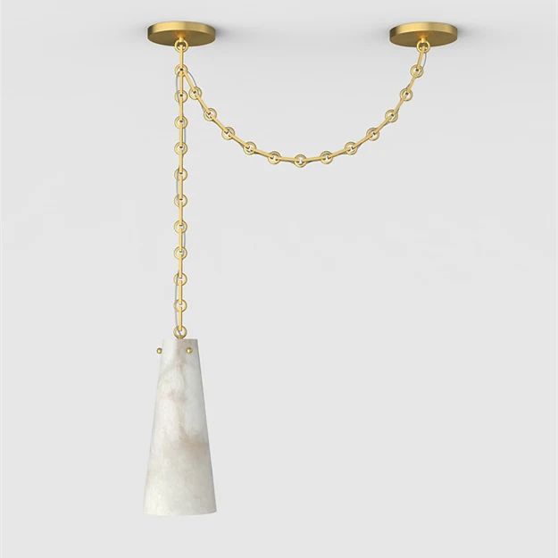 Steve Contemporary Alabaster 1-Light Chandelier