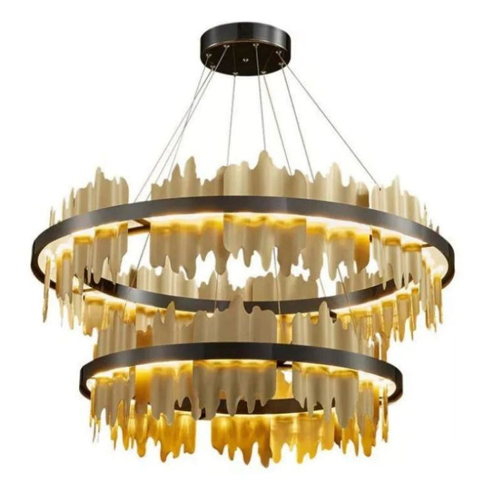 Gloria 2-Tier Modern Round Chandelier