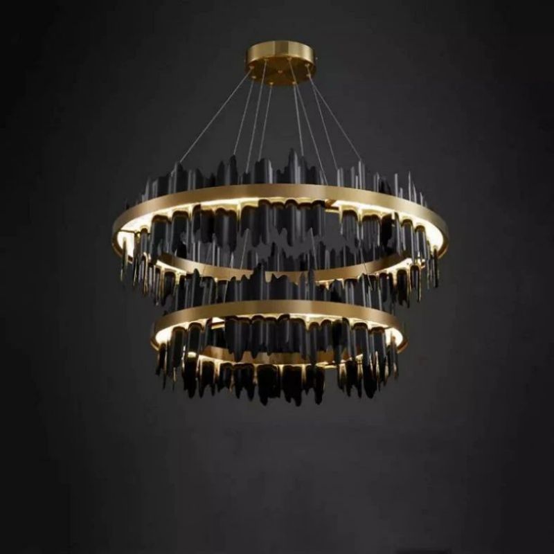 Gloria 2-Tier Modern Round Chandelier