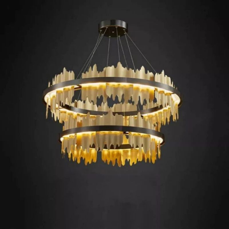 Gloria 2-Tier Modern Round Chandelier