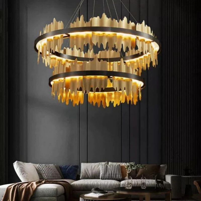 Gloria 2-Tier Modern Round Chandelier