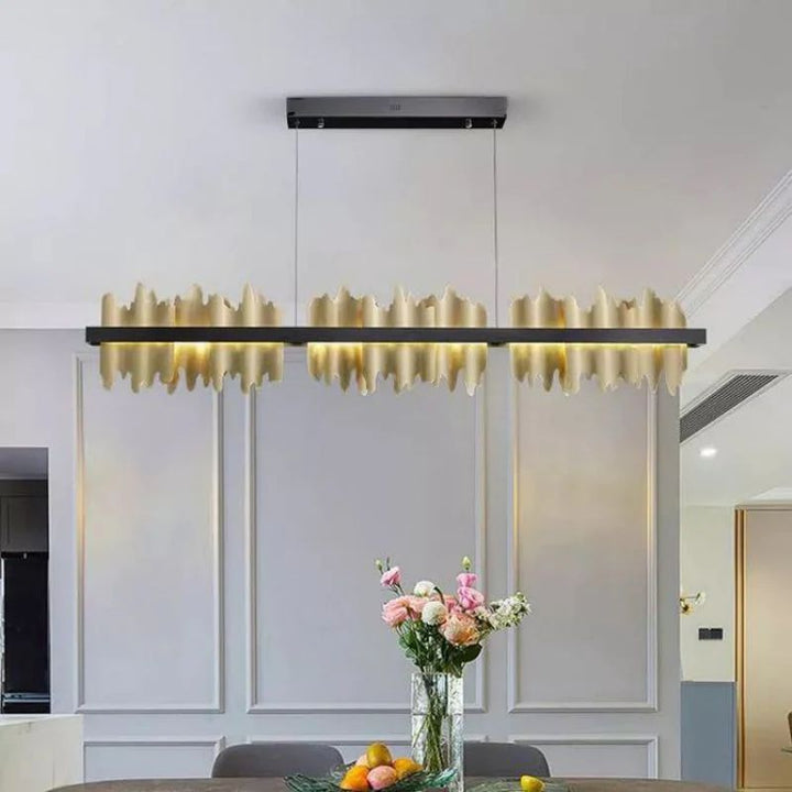 Gloria Modern Sculpture Linear Chandelier