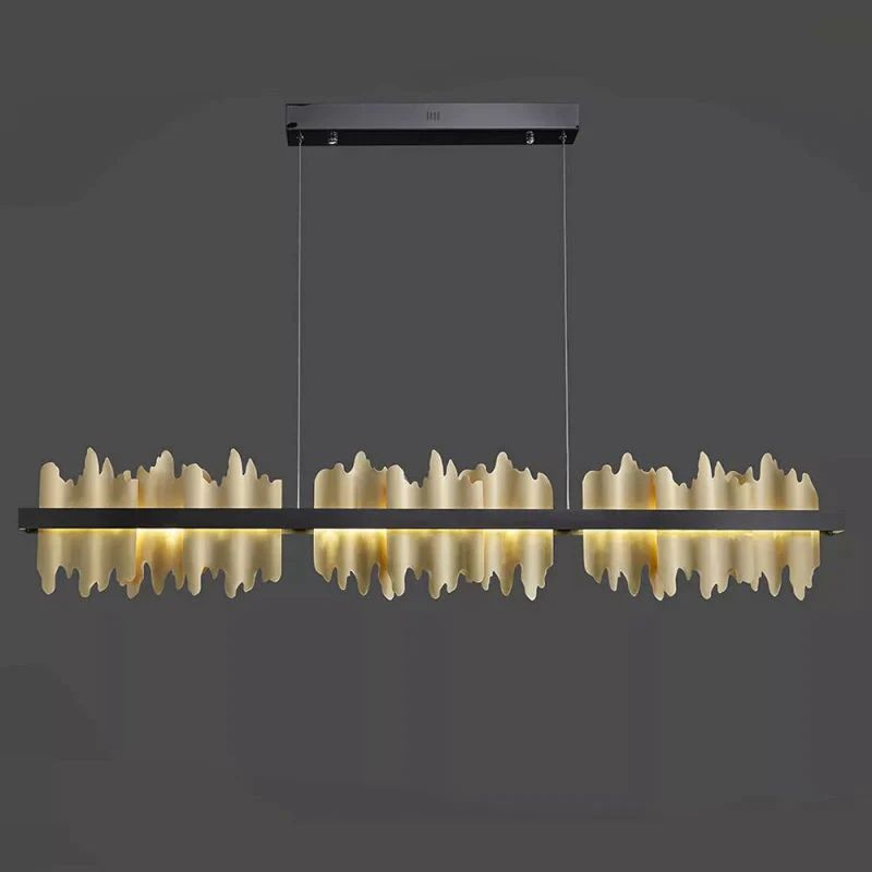 Gloria Modern Sculpture Linear Chandelier