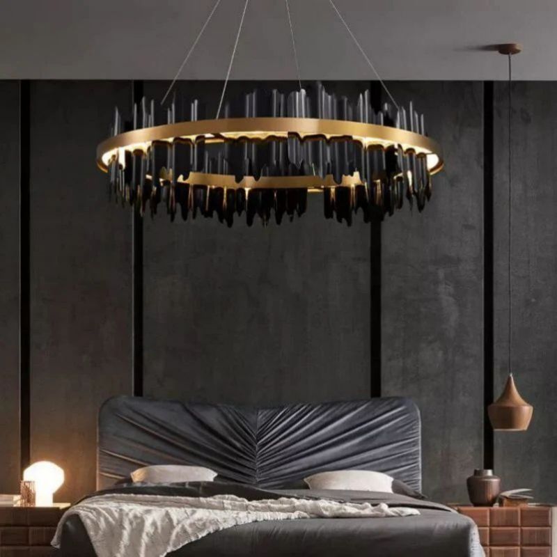 Gloria Modern Sculpture Round Chandelier