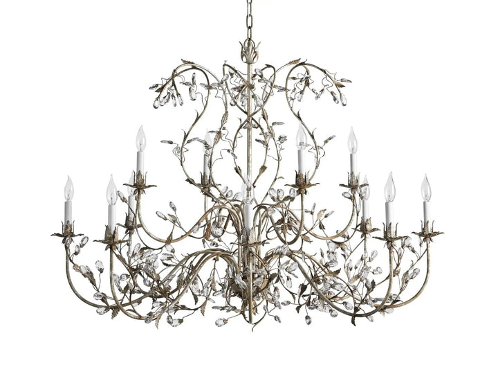 Kaile Crystal 12 Lights Chandelier 46"W