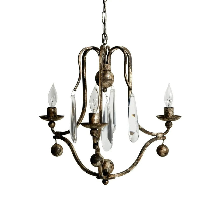 Kaile Crystal 3 Lights Chandelier 19''W