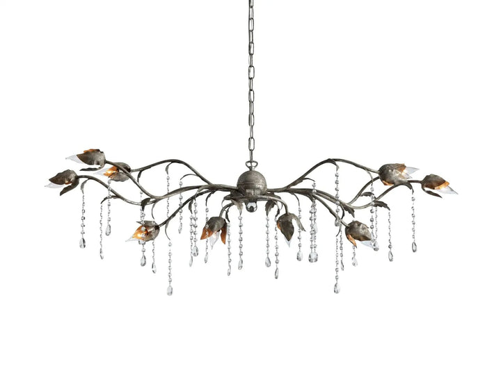 Kaile Crystal Rectangular Chandelier 52"W