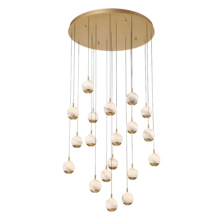 Kimma Lights Round LED Chandelier