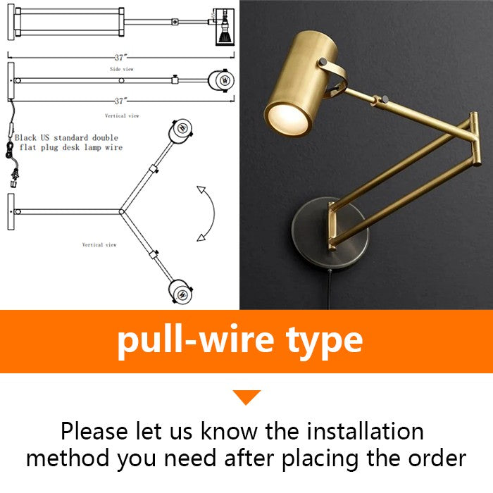 Korna Swing-Arm Sconce