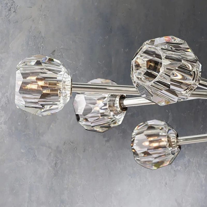 Crepus Glass Oval Chandelier 72"