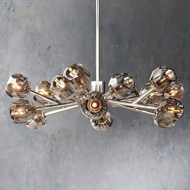 Crepus Glass Round Chandelier 36"