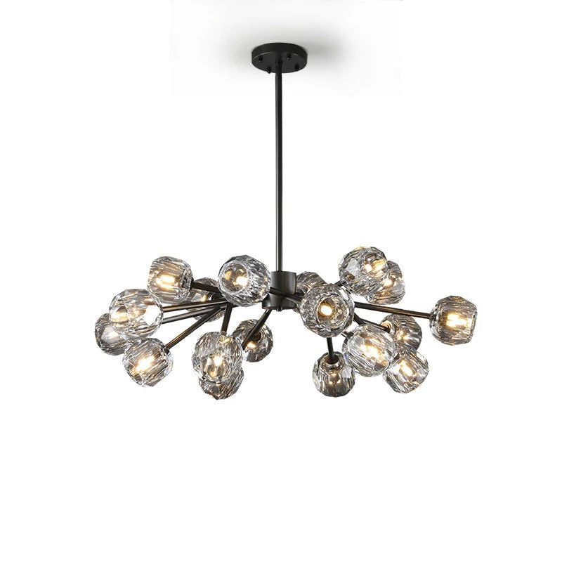 Crepus Glass Round Chandelier 36"
