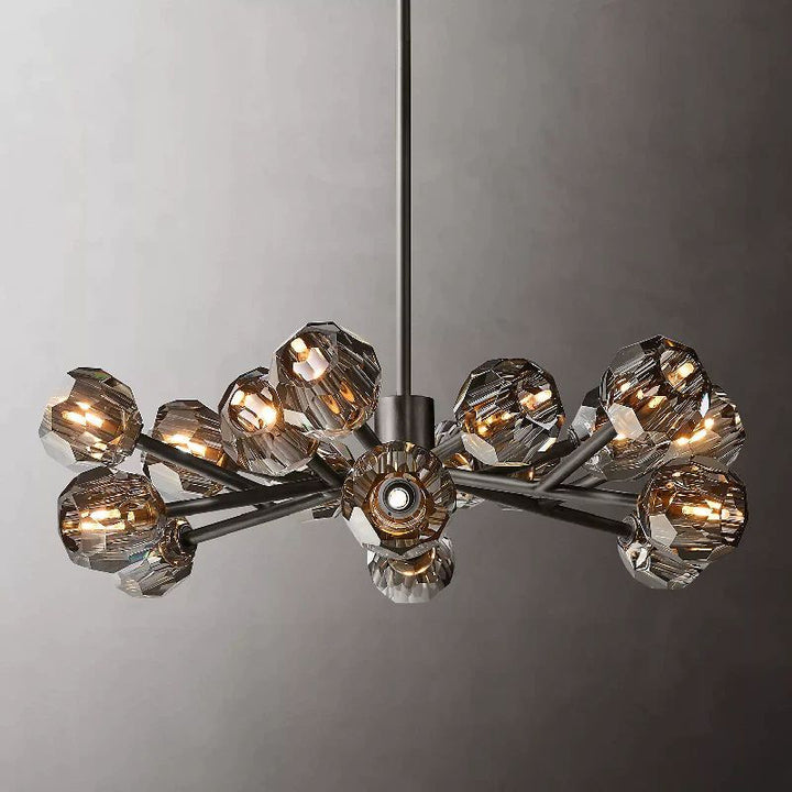 Crepus Glass Round Chandelier 36"
