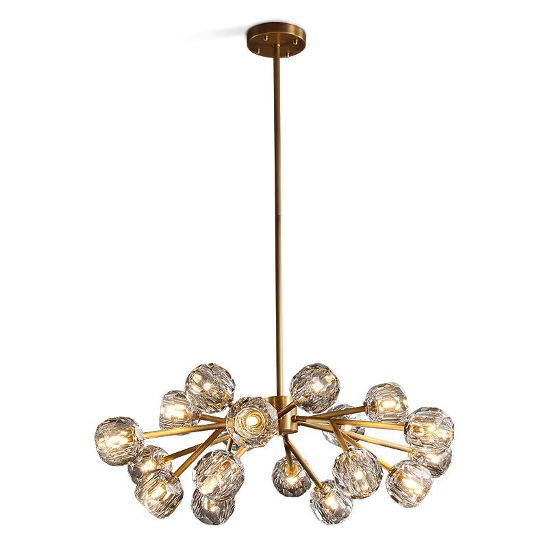 Crepus Glass Round Chandelier 36"