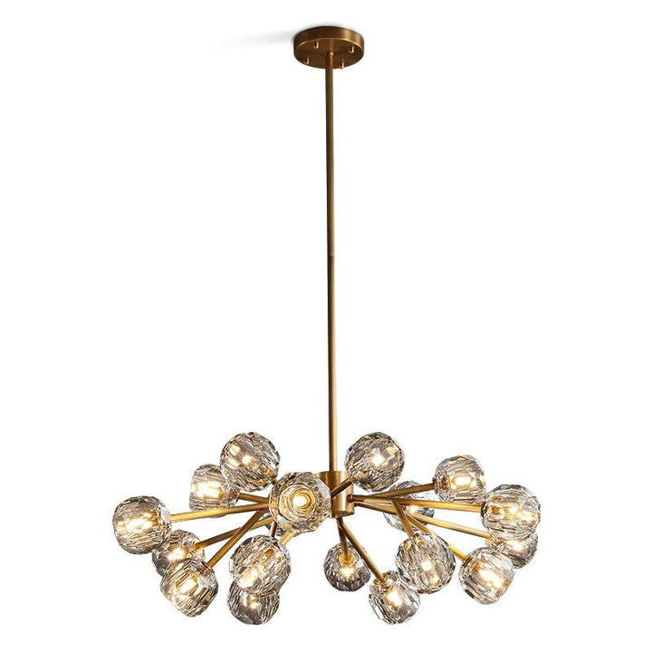 Crepus Glass Round Chandelier 36"