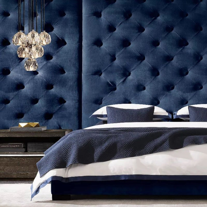 Crepus Glass Round Cluster Chandelier 14"